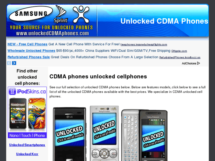 www.unlockedcdmaphones.com