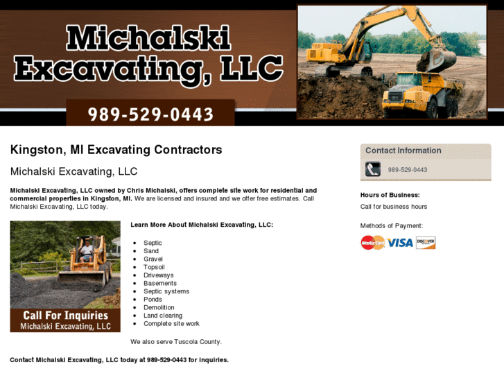 www.michalskiexcavatingtuscola.com