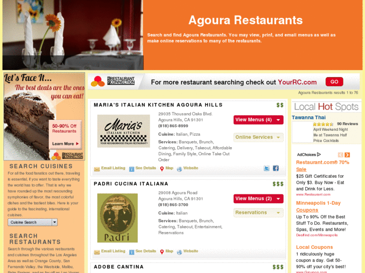 www.agourarestaurant.com