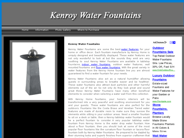 www.kenroywaterfountains.com