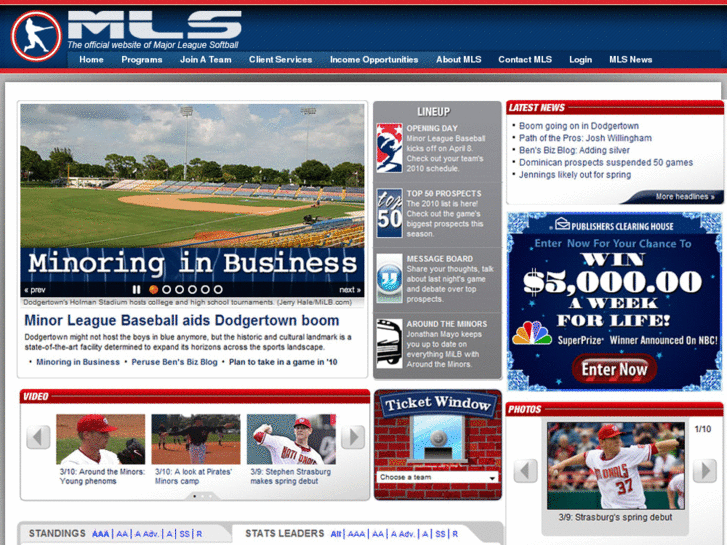 www.mlsoftballteams.com