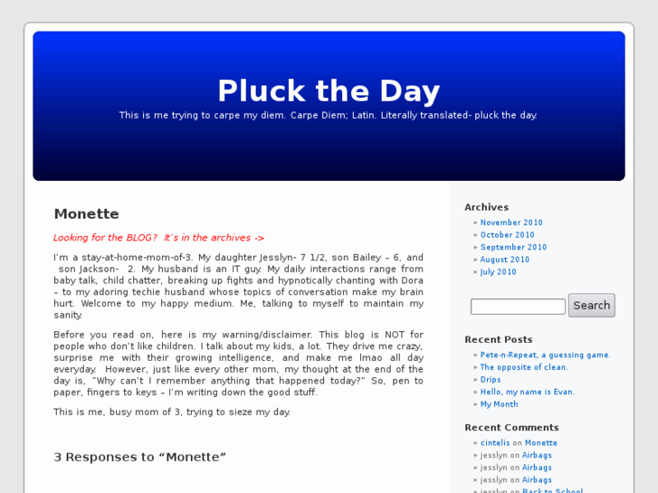 www.plucktheday.me