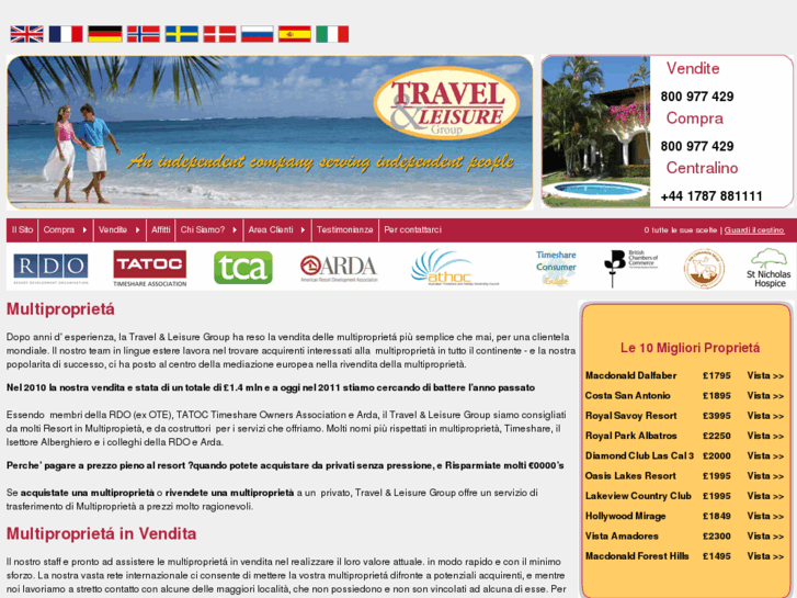 www.travelandleisuregroup.it