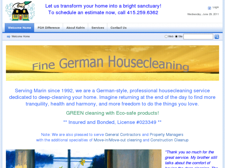 www.finegermanhousecleaning.com