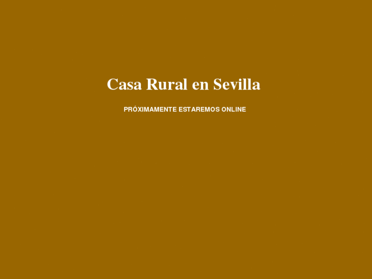 www.casaruralensevilla.es