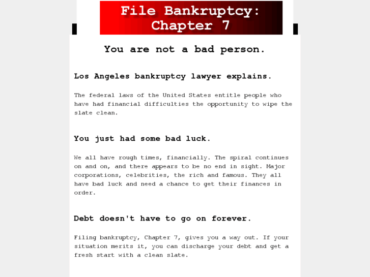 www.filebankruptcychapter7.com