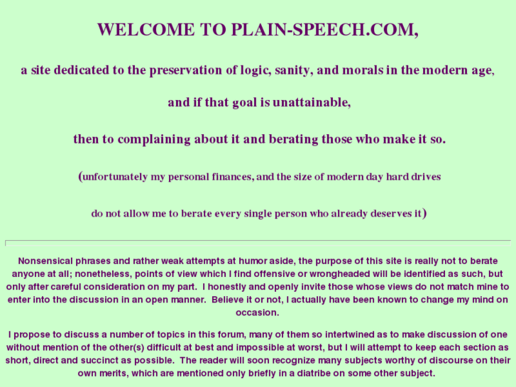 www.plain-speech.com