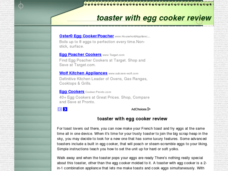 www.toasterwitheggcooker.com