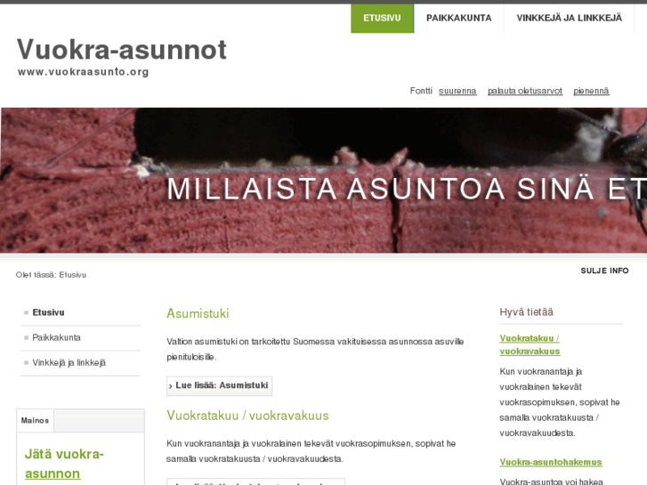 www.vuokraasunto.org