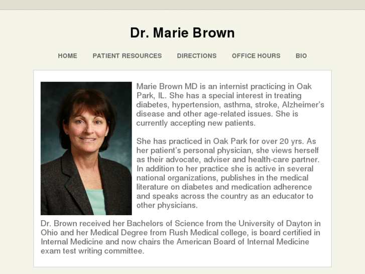 www.doctormariebrown.com