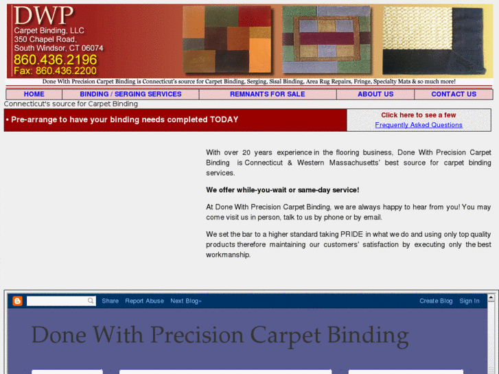 www.dwpcarpetbinding.com