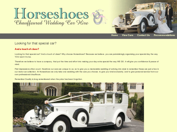 www.horseshoesweddingcars.com