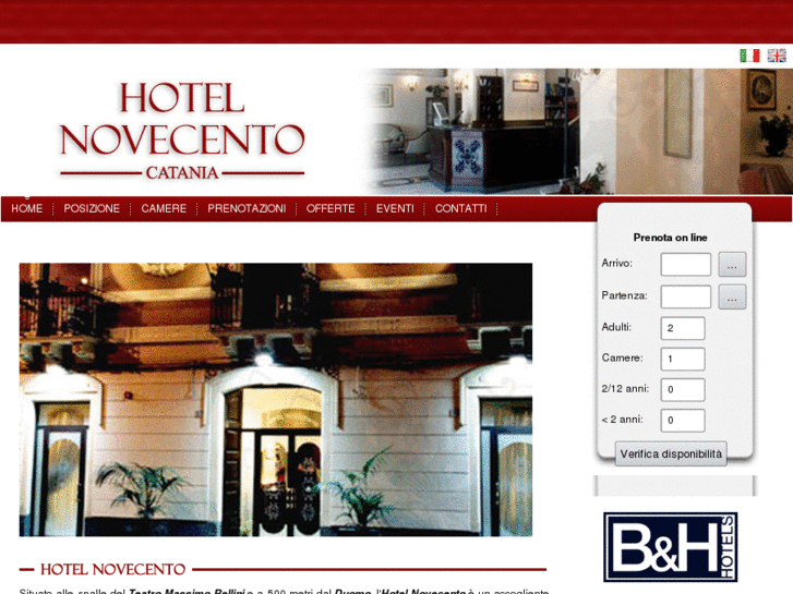 www.hotelnovecentocatania.com