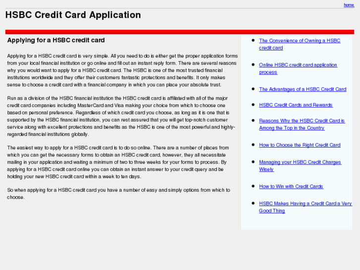 www.hsbccreditcardapplication.com