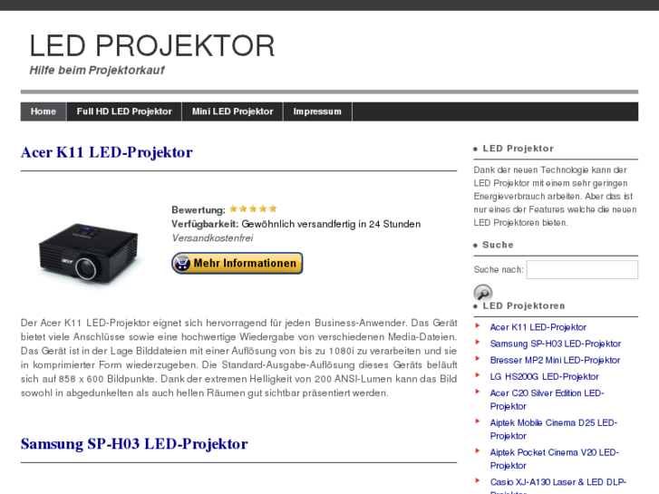 www.ledprojektor.org