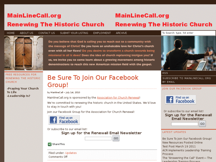 www.mainlinecall.org