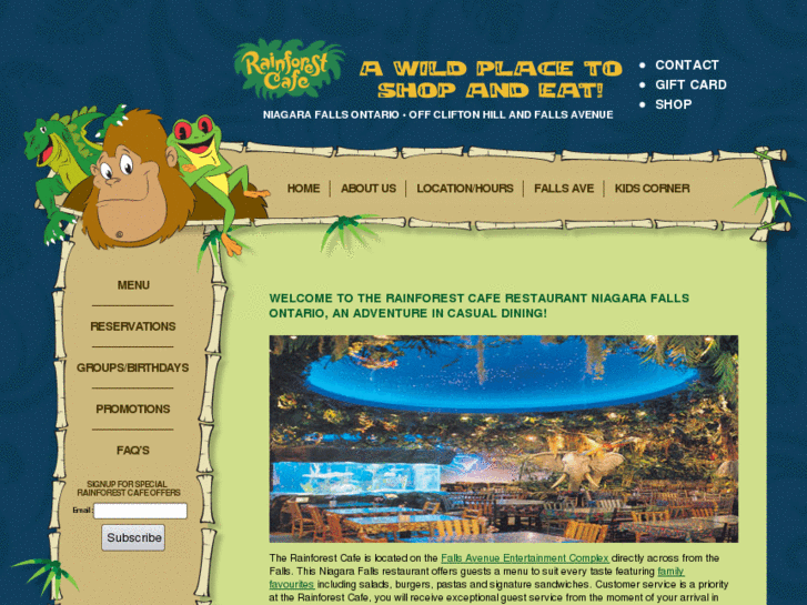 www.niagarafallsrainforestcafe.com