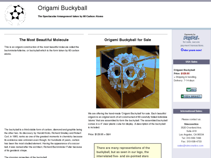 www.origamibuckyball.com