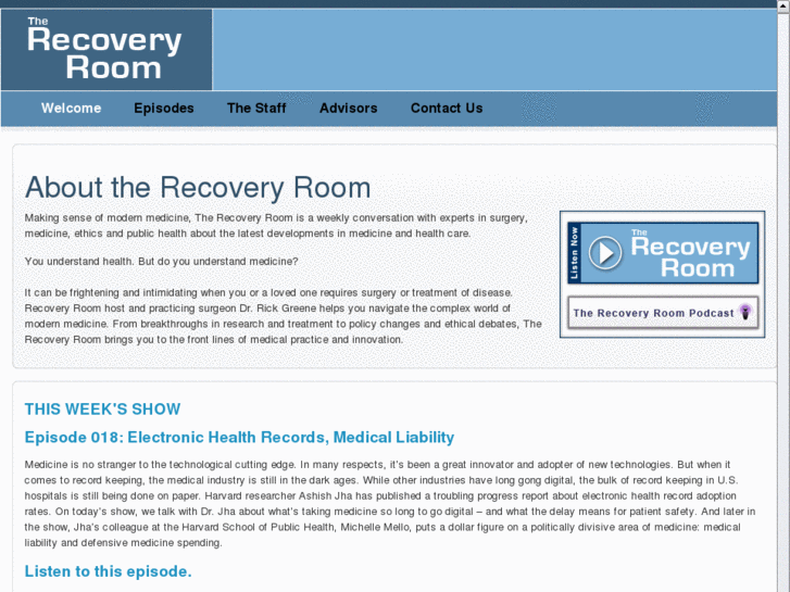 www.recoveryroomshow.org