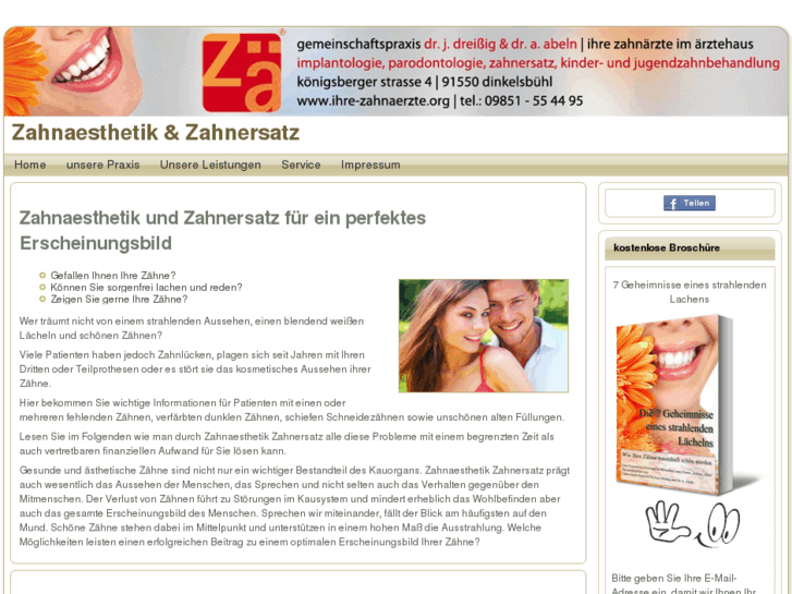 www.zahnaesthetik-zahnersatz.de