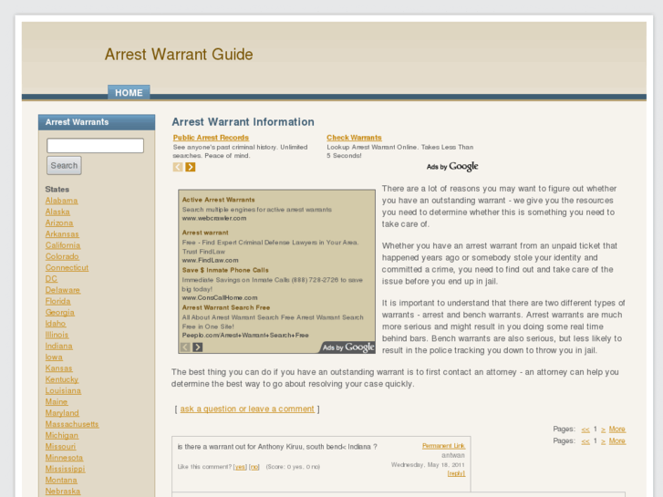 www.arrestwarrantguide.com