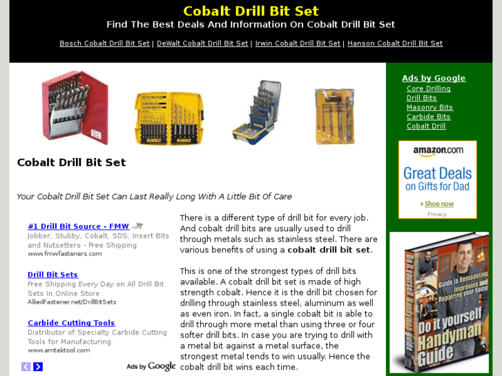 www.cobaltdrillbitset.net