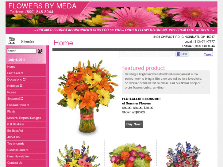 www.flowersbymedacincinnati.com