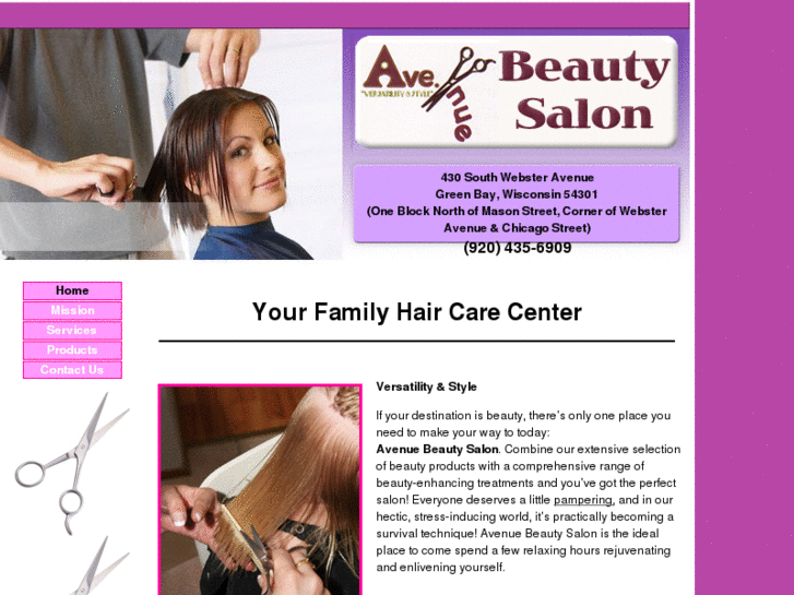 www.avenuebeautysalon.net