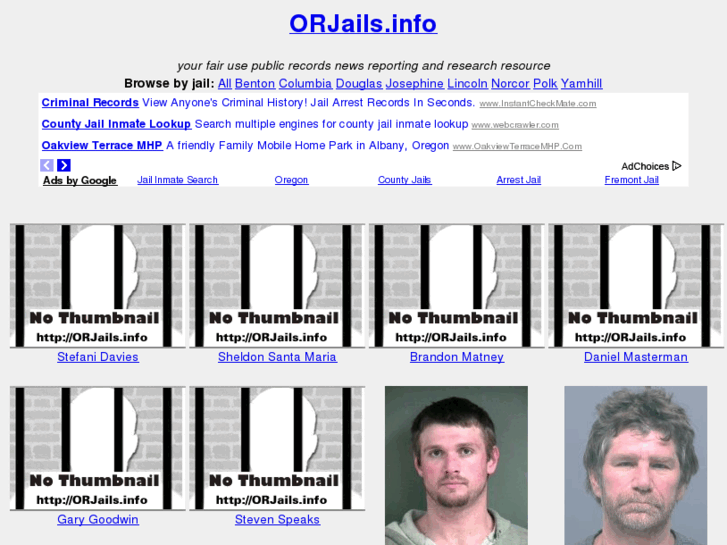 www.orjails.info