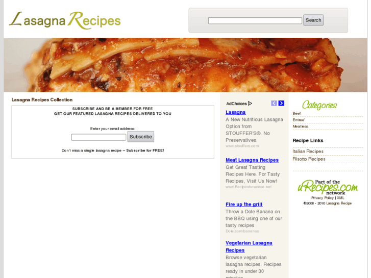 www.recipeslasagna.com