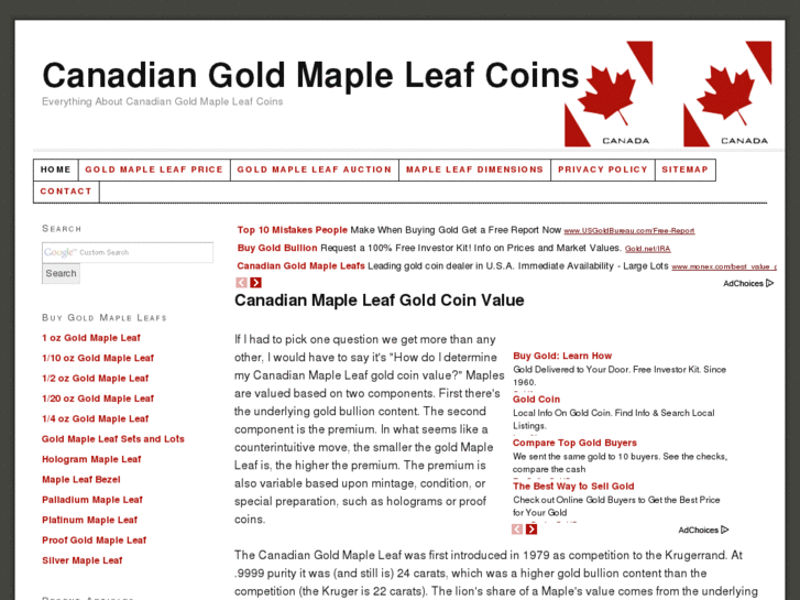 www.canadiangoldmapleleafcoins.com