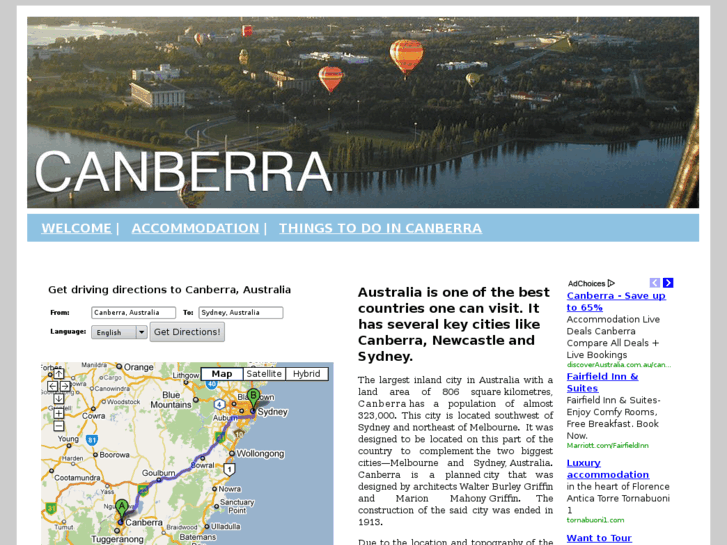 www.canberraaccomodation.biz