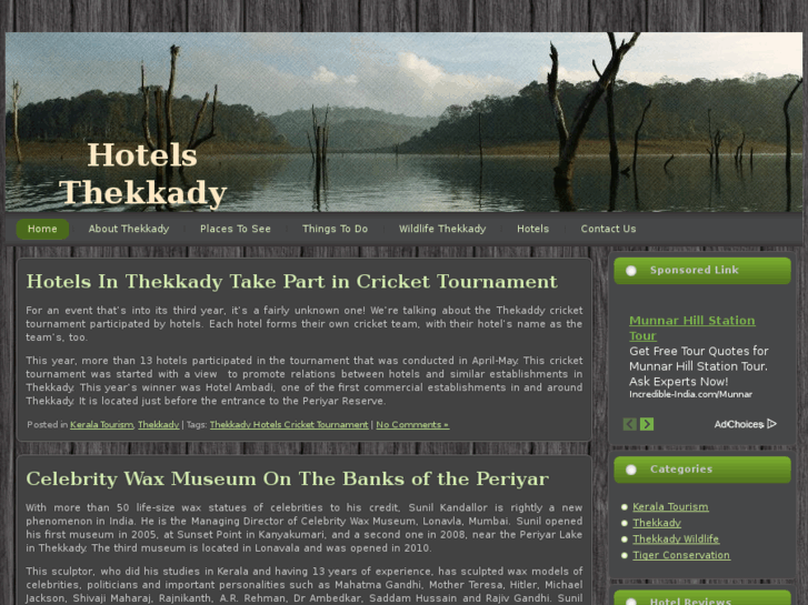 www.hotelsthekkady.com