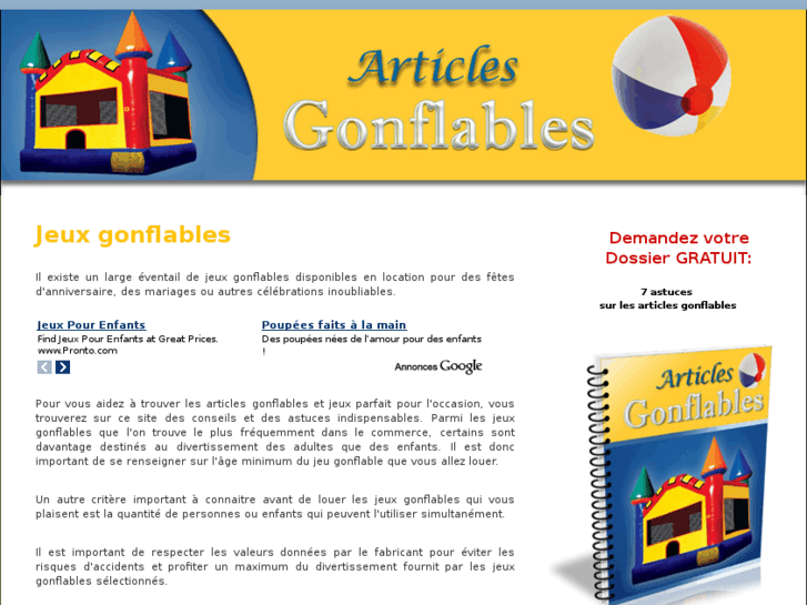 www.info-jeux-gonflables.com