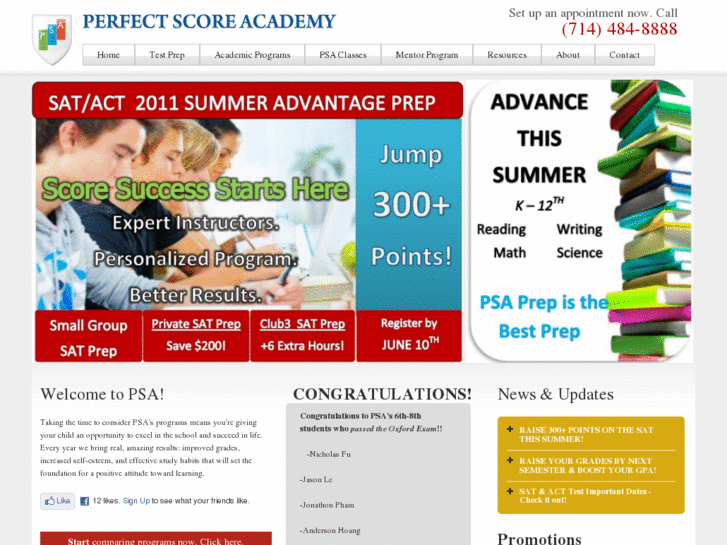 www.perfectscoreacademy.org