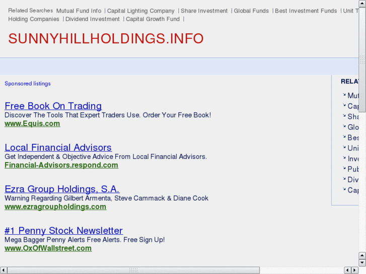 www.sunnyhillholdings.info