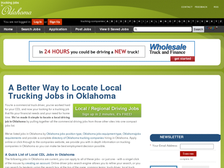 www.truckingjobsinoklahoma.com