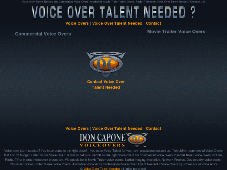 www.voiceovertalentneeded.com