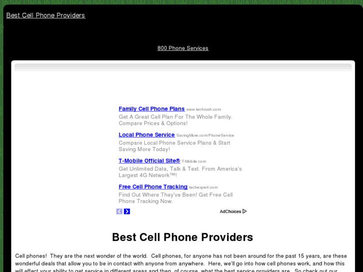 www.bestcellphoneproviders.com