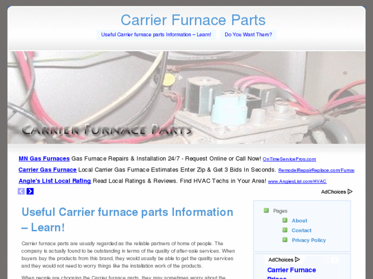 www.carrierfurnaceparts.net
