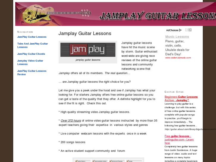 www.jamplayguitarlessons.com