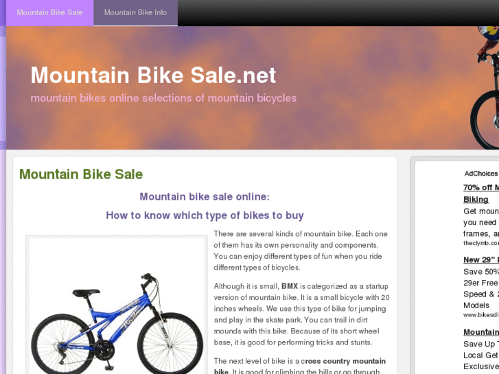 www.mountainbikesale.net