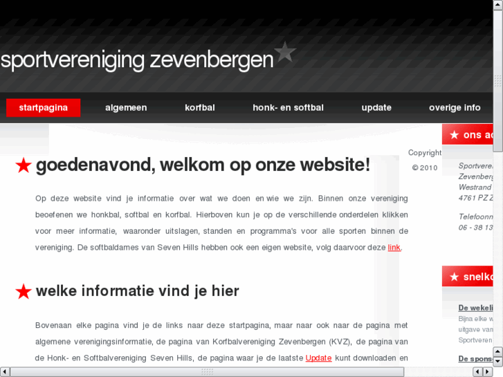 www.sportverenigingzevenbergen.nl