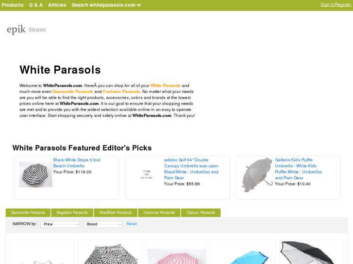 www.whiteparasols.com