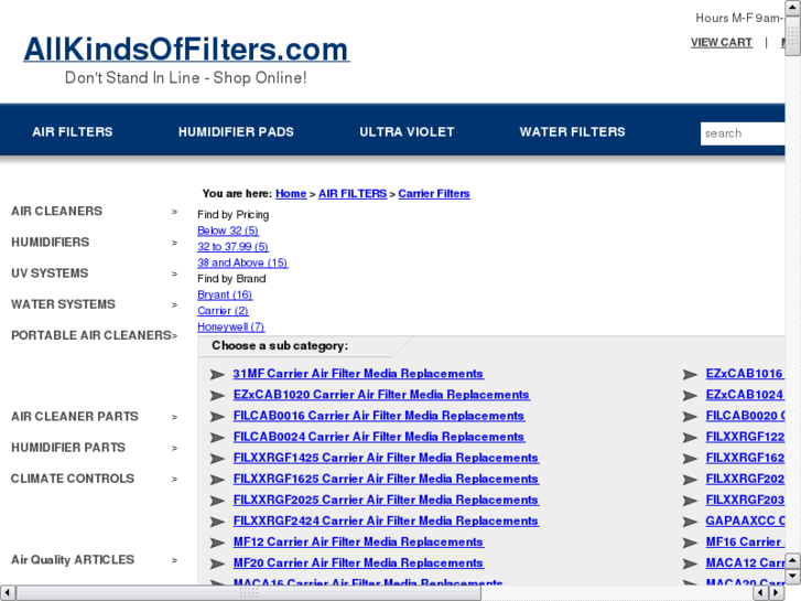 www.carrier-filters.com