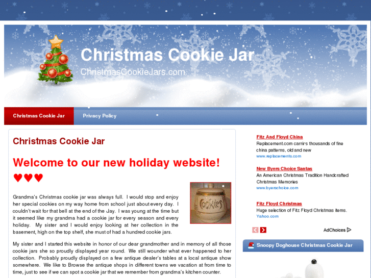 www.christmascookiejars.com