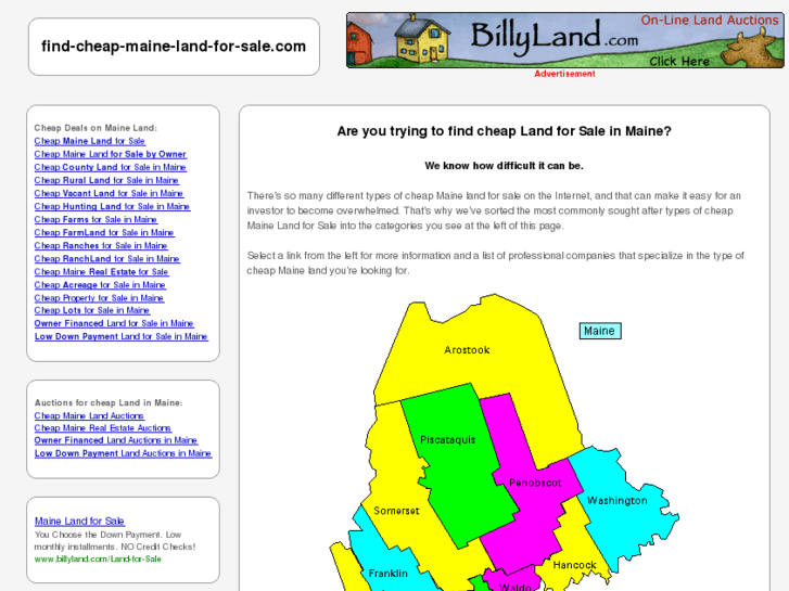 www.find-cheap-maine-land-for-sale.com