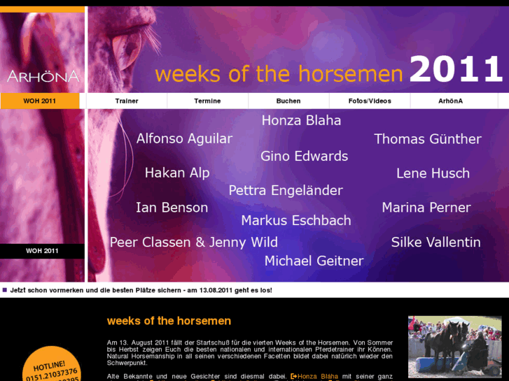 www.weeks-of-the-horsemen.com