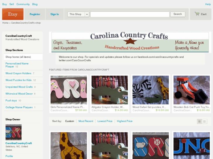 www.carolinacountrycrafts.com