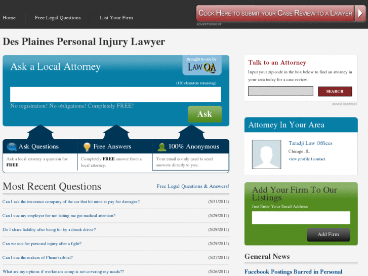 www.desplainespersonalinjurylawyer.com